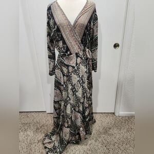 Cienna boho Maxi wrap dress. New with tags Size medium